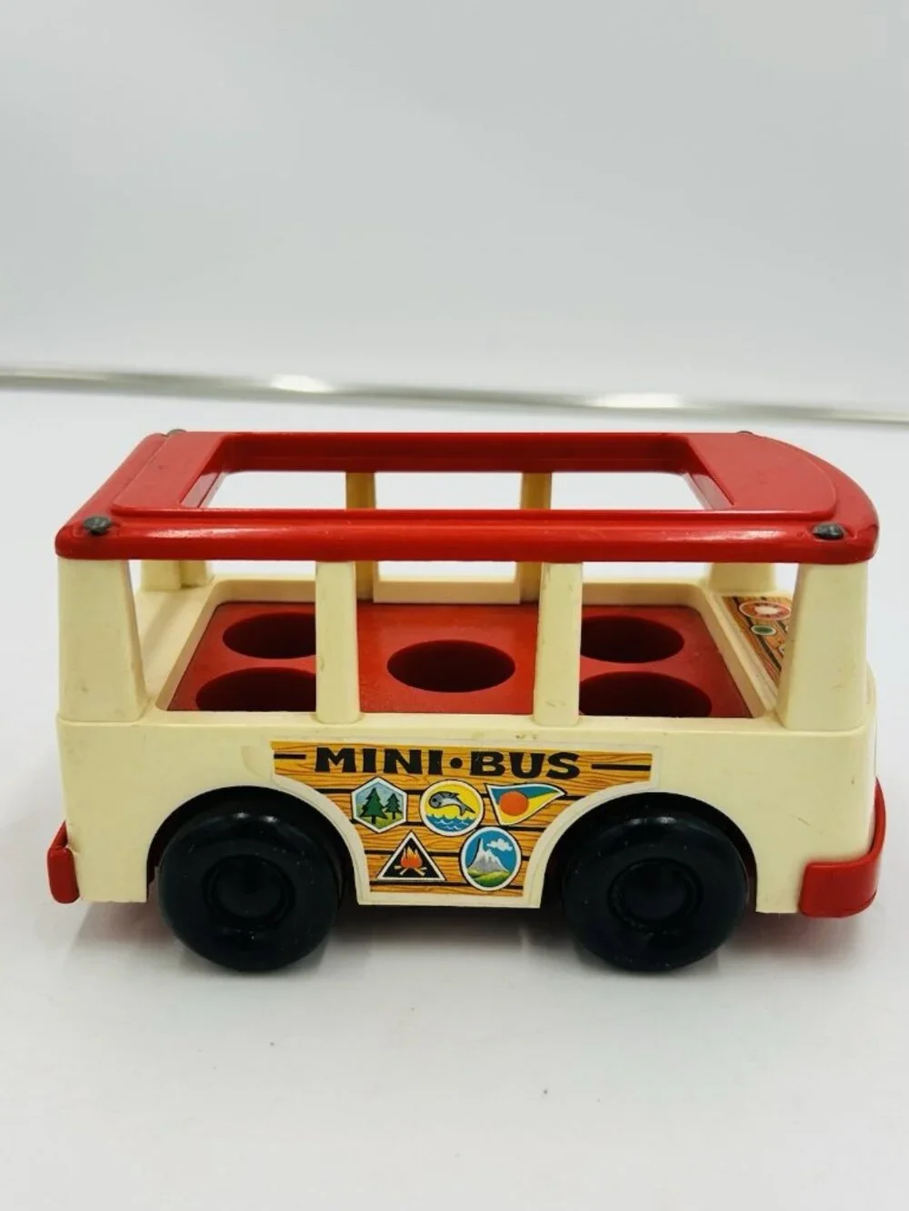 Vintage 1973 Fisher Price Little People Play Family Circus Train Set and Minibus